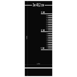 Дорожка для прыжков в длину с места, для сдачи нормативов (черная)