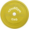 Диск стальной «Powerlifting» с полимерным покрытием Profigym 15 кг
