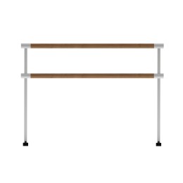 Хореографический станок мобильный 2х-рядный разборный  Евро-1000 (1м) в сборе БЕЛЫЙ