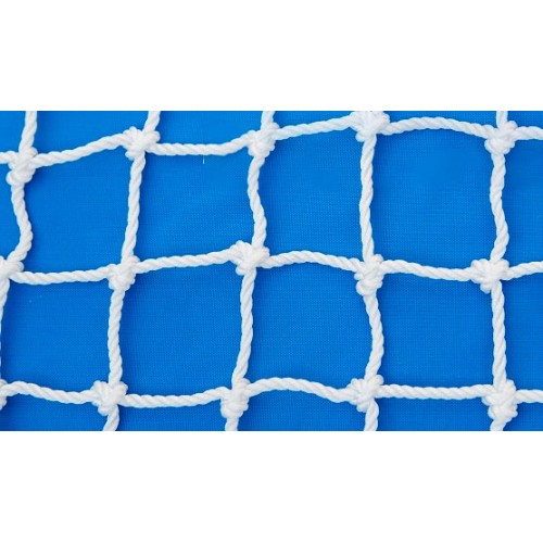 Сетка для хоккейных ворот Д=4,0 мм, яч 40x40мм, белый/зеленый (1,22x1,83x0,5x1,15м), безузловая (2 шт)