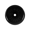 Диск обрезиненный "Евро-классик" МВ Barbell 15 кг, чёрный, 51 мм
