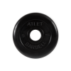 Диск обрезиненный "Атлет" МВ Barbell 5 кг, чёрный, 51 мм
