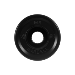 Диск обрезиненный "Евро-классик" МВ Barbell 2.5 кг, чёрный, 51 мм