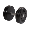 Гантель "Классик" МВ Barbell 24 кг с невращающейся хромированной ручкой, чёрная