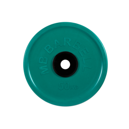 Диск обрезиненный "Евро-классик" МВ Barbell 50 кг, зелёный, 51 мм