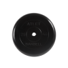 Диск обрезиненный "Атлет" МВ Barbell 25 кг, чёрный, 26 мм