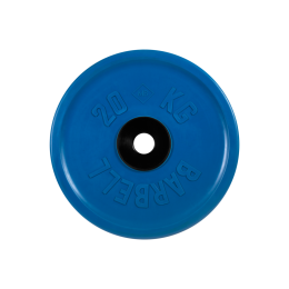 Диск обрезиненный "Евро-классик" МВ Barbell 20 кг, синий, 51 мм