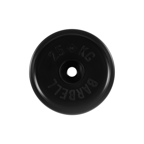 Диск обрезиненный "Евро-классик" МВ Barbell 25 кг, чёрный, 51 мм