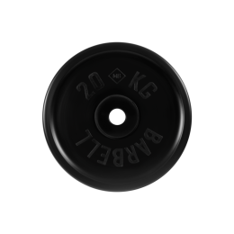 Диск обрезиненный "Евро-классик" МВ Barbell 20 кг, чёрный, 51 мм