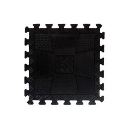 Коврик резиновый черный МВ Barbell (400x400), толщина 20 мм