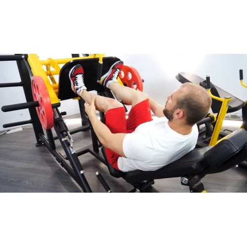 Жим ногами под углом 45 градусов PL-1717 и ягодичный мостик PL-1716 от BRONZE GYM.
